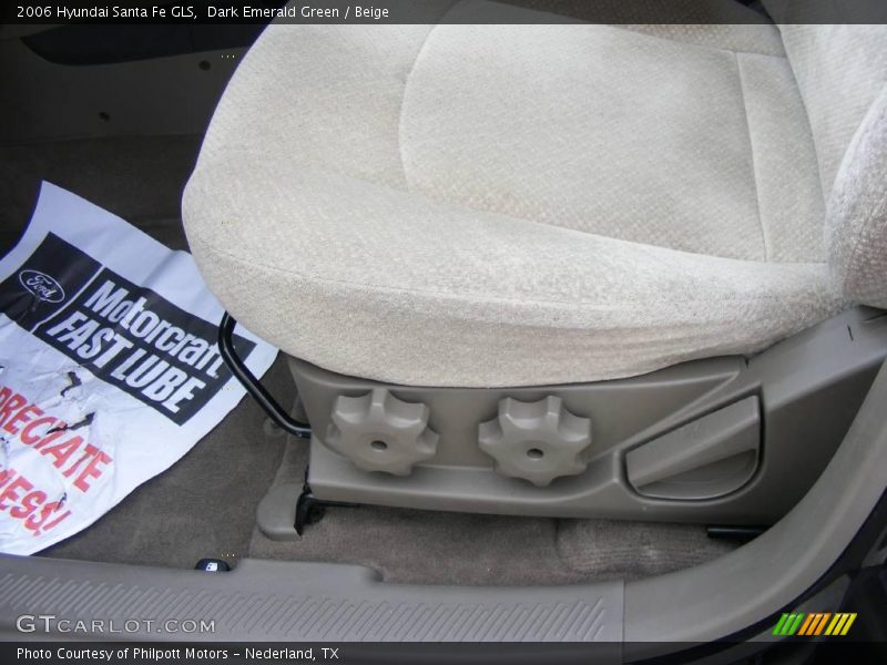 Dark Emerald Green / Beige 2006 Hyundai Santa Fe GLS