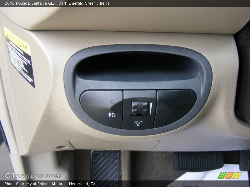 Dark Emerald Green / Beige 2006 Hyundai Santa Fe GLS