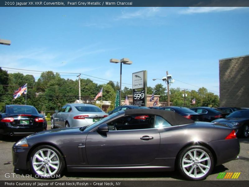 Pearl Grey Metallic / Warm Charcoal 2010 Jaguar XK XKR Convertible