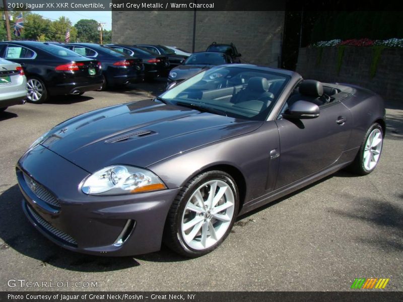 Pearl Grey Metallic / Warm Charcoal 2010 Jaguar XK XKR Convertible