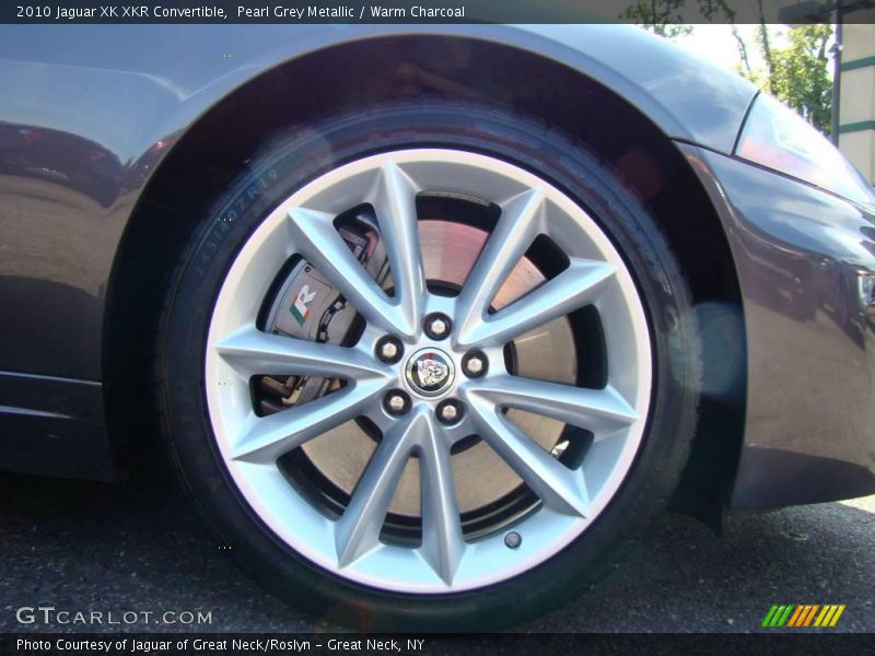 Pearl Grey Metallic / Warm Charcoal 2010 Jaguar XK XKR Convertible