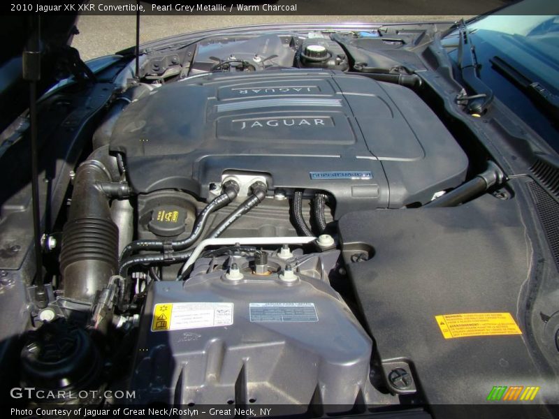 Pearl Grey Metallic / Warm Charcoal 2010 Jaguar XK XKR Convertible