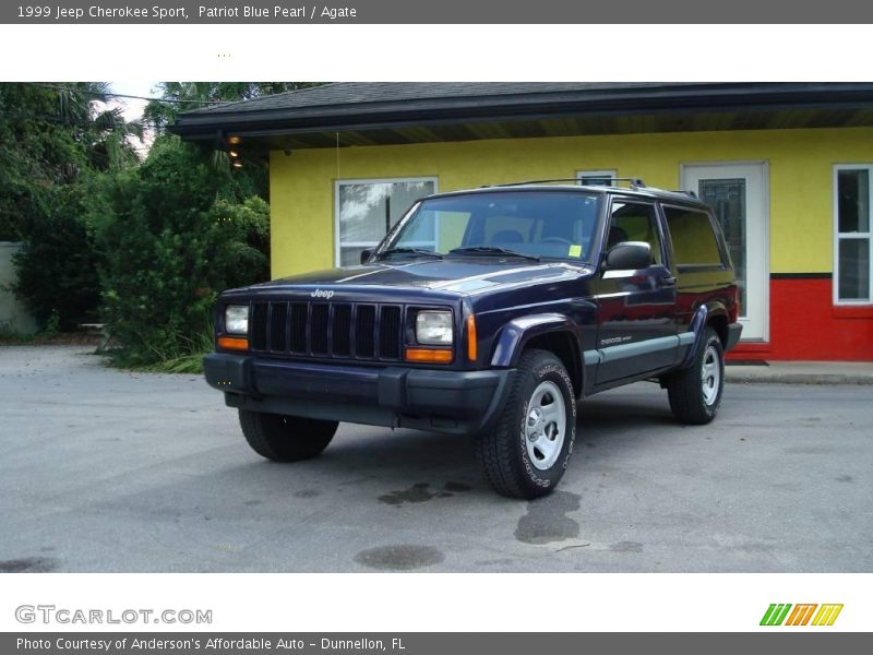 Patriot Blue Pearl / Agate 1999 Jeep Cherokee Sport