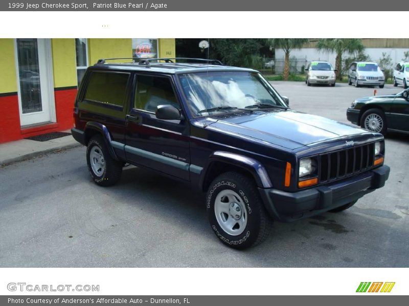 Patriot Blue Pearl / Agate 1999 Jeep Cherokee Sport