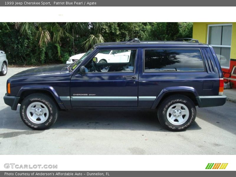 Patriot Blue Pearl / Agate 1999 Jeep Cherokee Sport