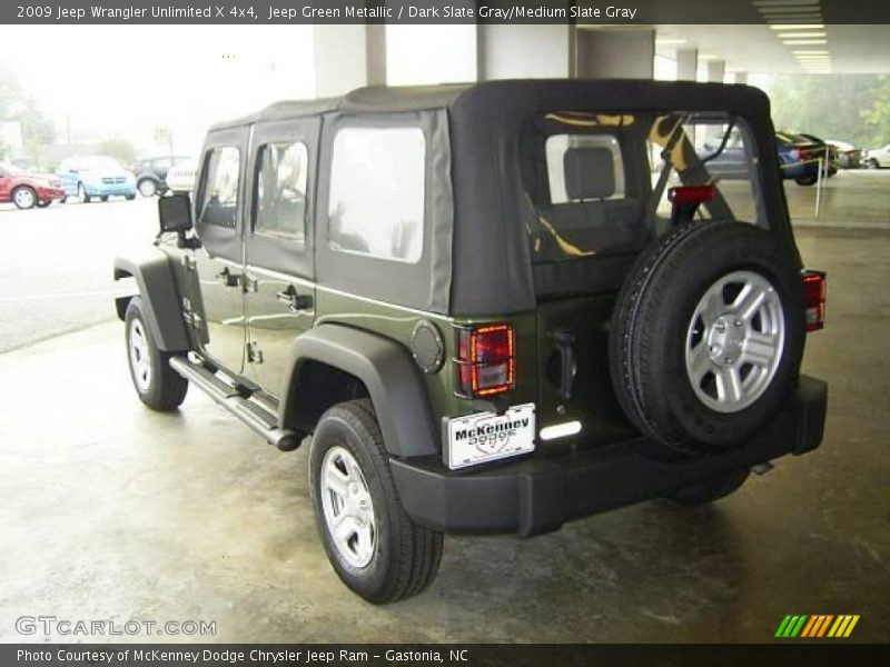 Jeep Green Metallic / Dark Slate Gray/Medium Slate Gray 2009 Jeep Wrangler Unlimited X 4x4