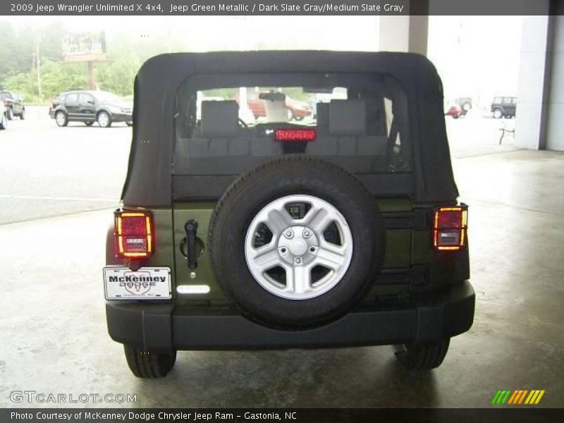 Jeep Green Metallic / Dark Slate Gray/Medium Slate Gray 2009 Jeep Wrangler Unlimited X 4x4
