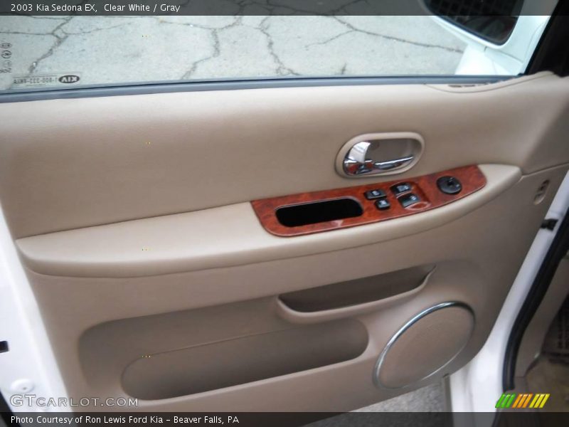 Clear White / Gray 2003 Kia Sedona EX