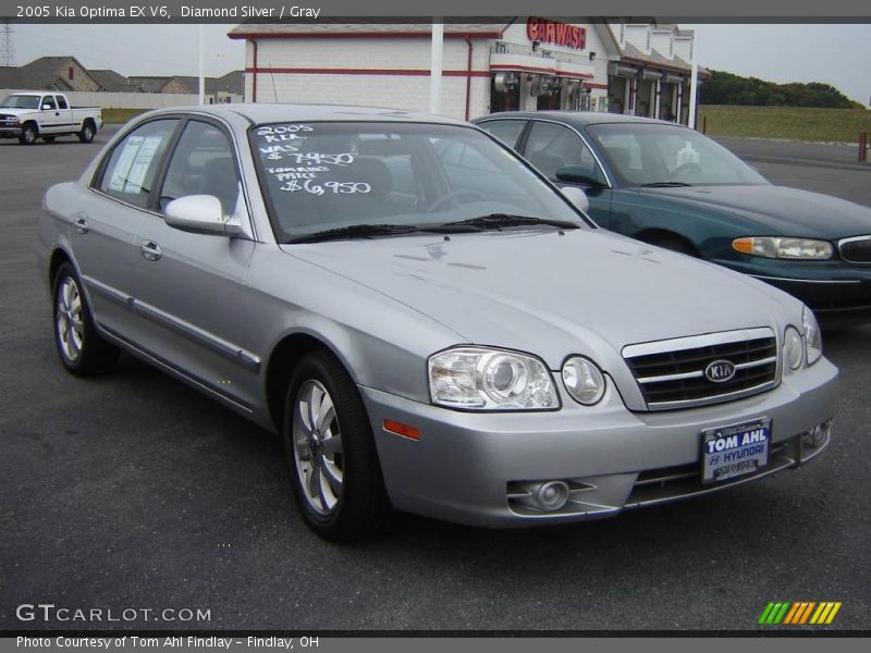 Diamond Silver / Gray 2005 Kia Optima EX V6
