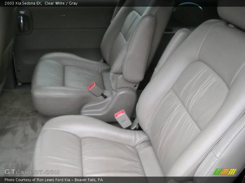 Clear White / Gray 2003 Kia Sedona EX