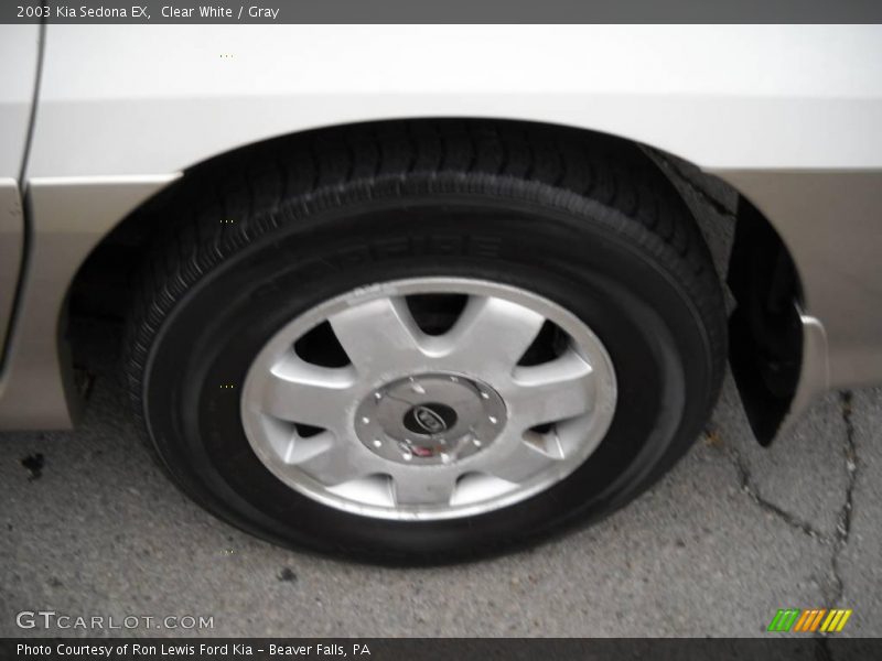Clear White / Gray 2003 Kia Sedona EX