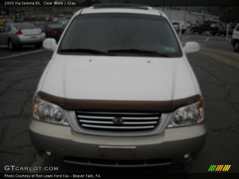 Clear White / Gray 2003 Kia Sedona EX