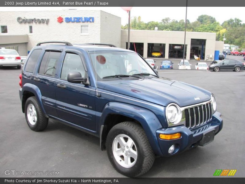 Patriot Blue Pearl / Taupe 2003 Jeep Liberty Limited 4x4