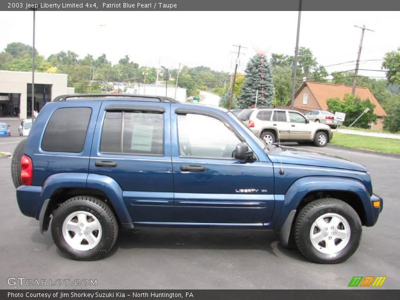 Patriot Blue Pearl / Taupe 2003 Jeep Liberty Limited 4x4