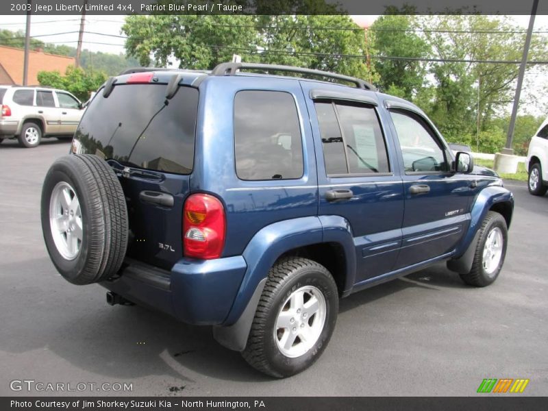 Patriot Blue Pearl / Taupe 2003 Jeep Liberty Limited 4x4
