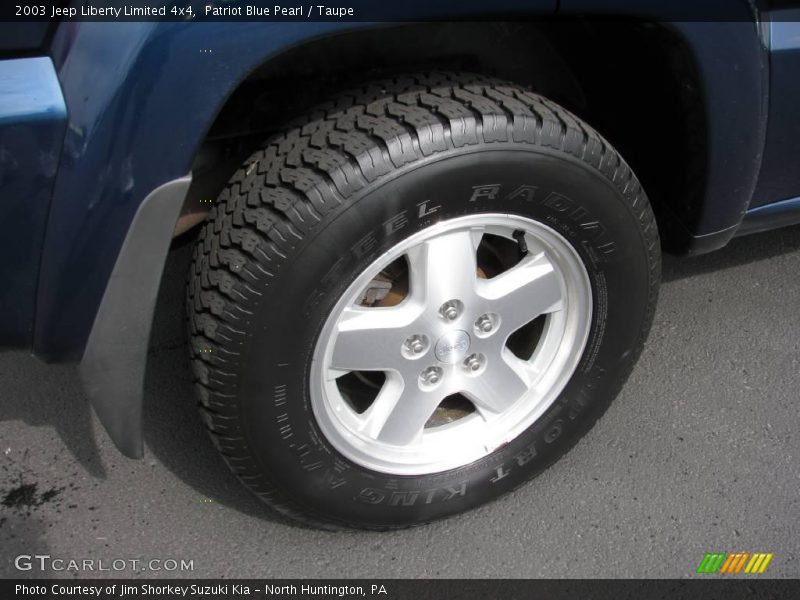 Patriot Blue Pearl / Taupe 2003 Jeep Liberty Limited 4x4
