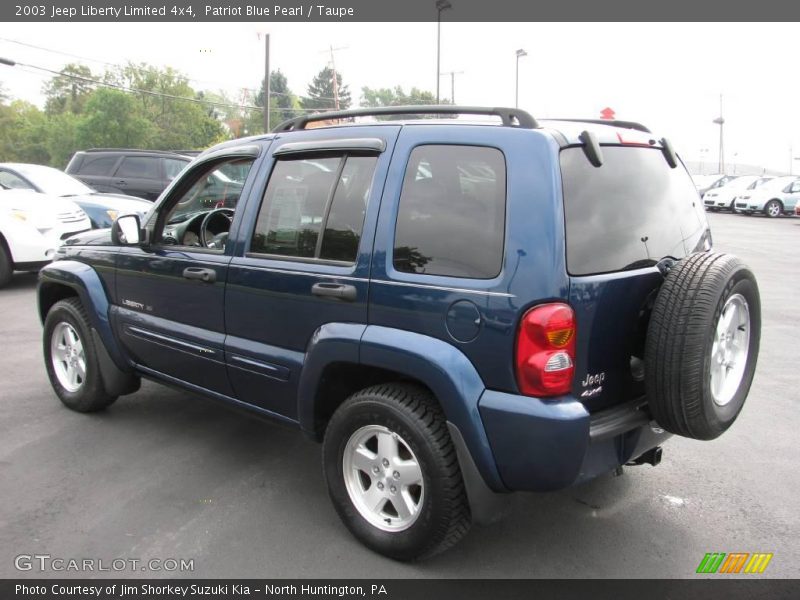 Patriot Blue Pearl / Taupe 2003 Jeep Liberty Limited 4x4
