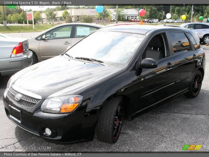 Black / Black 2008 Kia Spectra 5 SX Wagon