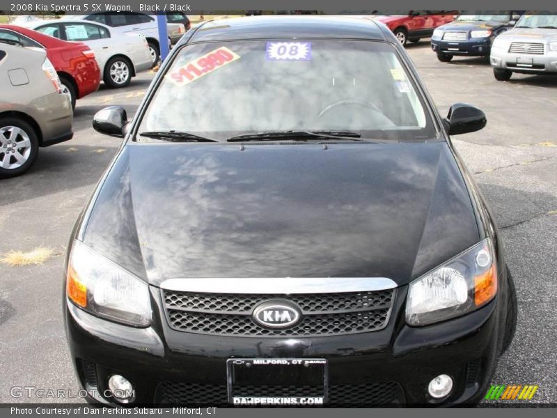 Black / Black 2008 Kia Spectra 5 SX Wagon