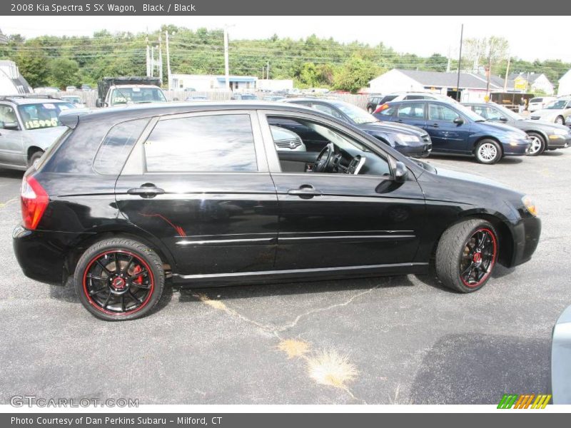 Black / Black 2008 Kia Spectra 5 SX Wagon