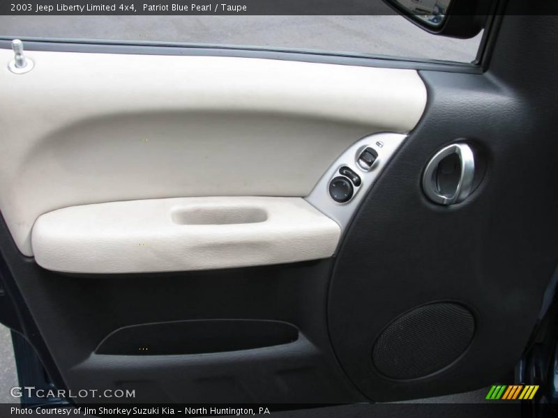 Patriot Blue Pearl / Taupe 2003 Jeep Liberty Limited 4x4