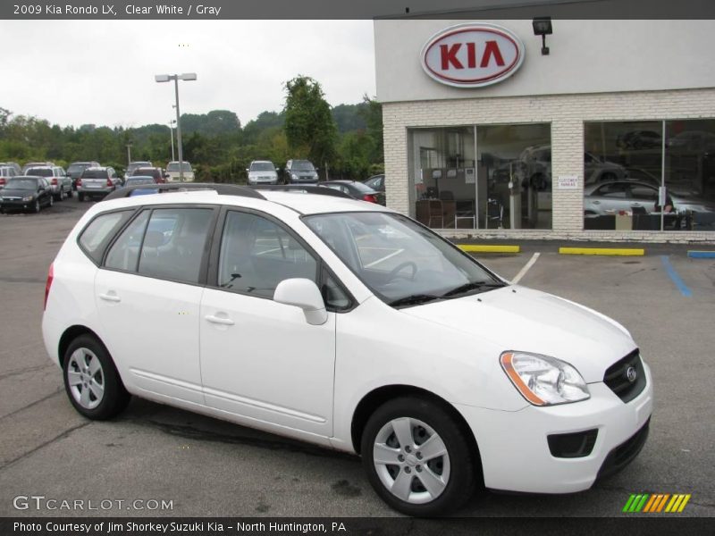 Clear White / Gray 2009 Kia Rondo LX