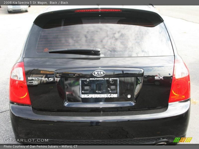Black / Black 2008 Kia Spectra 5 SX Wagon
