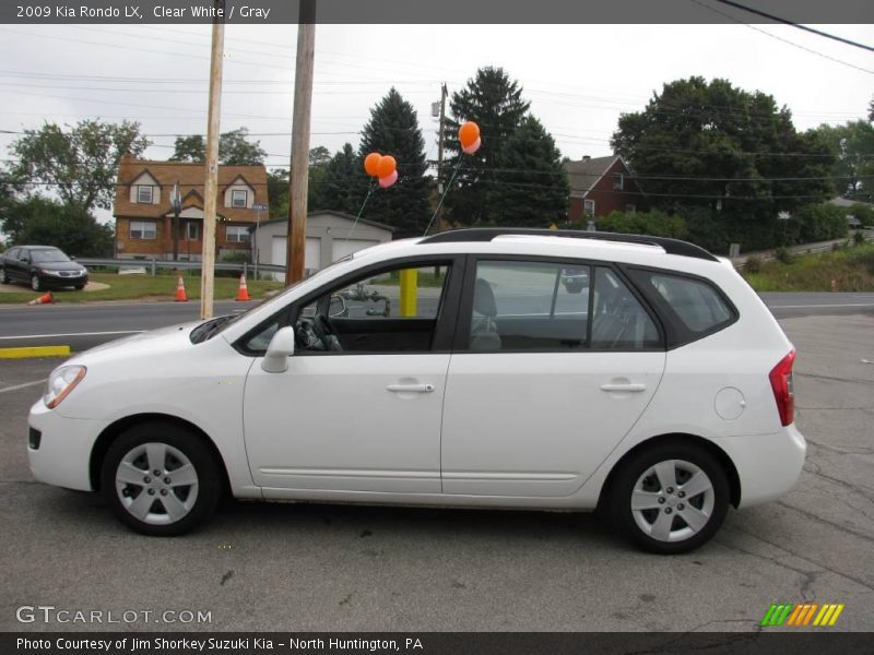 Clear White / Gray 2009 Kia Rondo LX