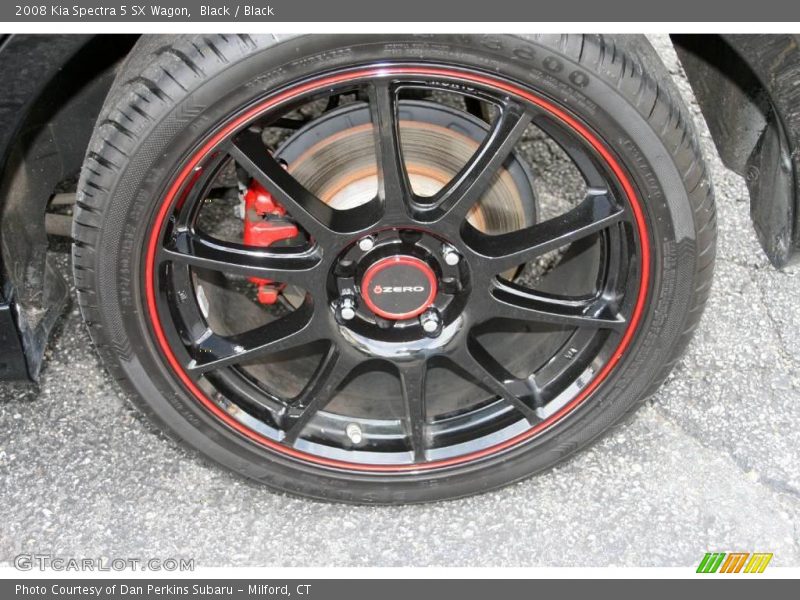 Black / Black 2008 Kia Spectra 5 SX Wagon