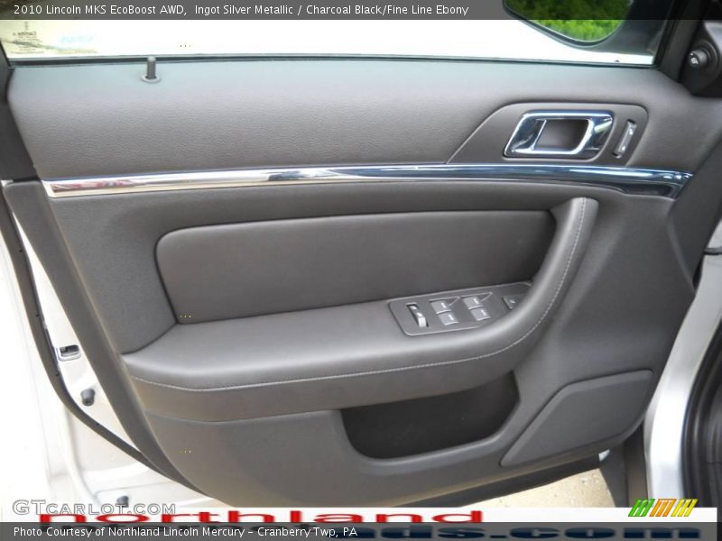 Ingot Silver Metallic / Charcoal Black/Fine Line Ebony 2010 Lincoln MKS EcoBoost AWD