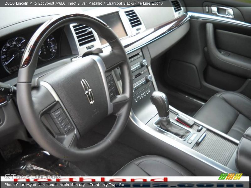 Ingot Silver Metallic / Charcoal Black/Fine Line Ebony 2010 Lincoln MKS EcoBoost AWD