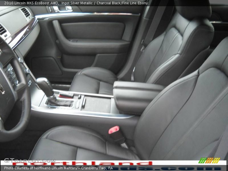 Ingot Silver Metallic / Charcoal Black/Fine Line Ebony 2010 Lincoln MKS EcoBoost AWD