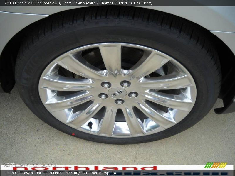 Ingot Silver Metallic / Charcoal Black/Fine Line Ebony 2010 Lincoln MKS EcoBoost AWD