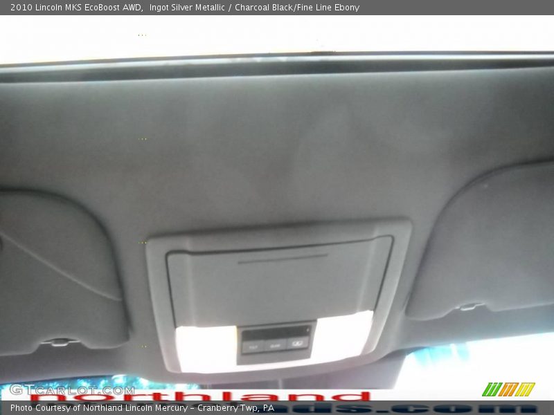 Ingot Silver Metallic / Charcoal Black/Fine Line Ebony 2010 Lincoln MKS EcoBoost AWD