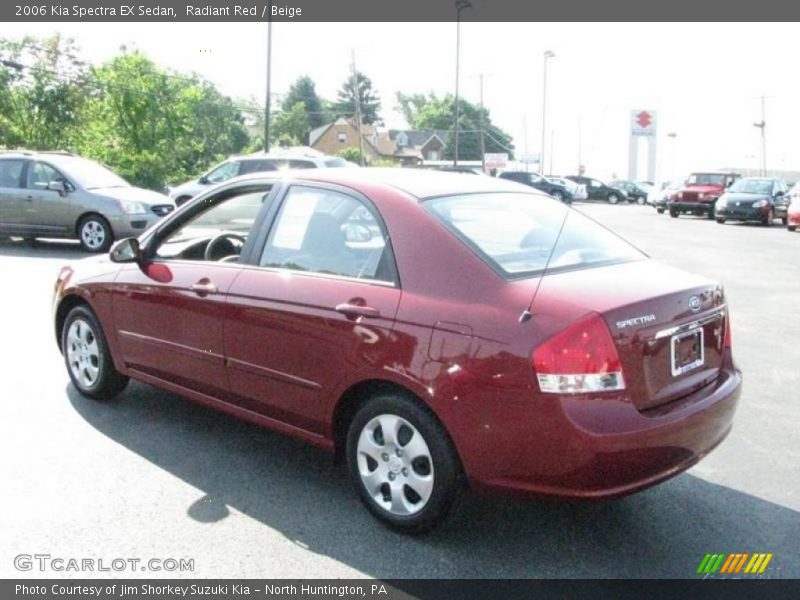 Radiant Red / Beige 2006 Kia Spectra EX Sedan
