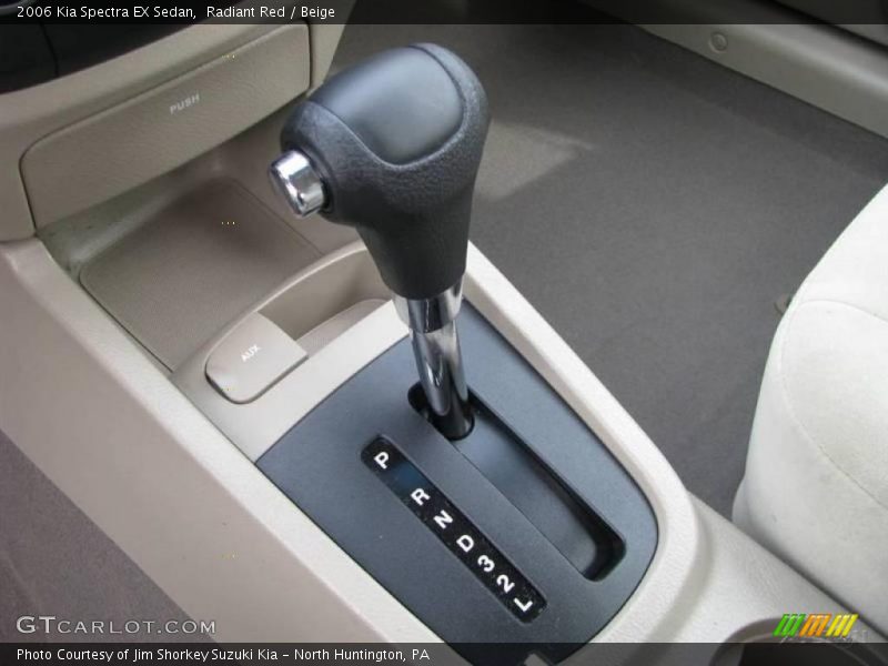 Radiant Red / Beige 2006 Kia Spectra EX Sedan