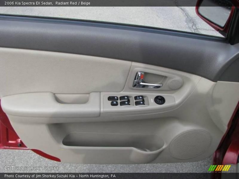 Radiant Red / Beige 2006 Kia Spectra EX Sedan