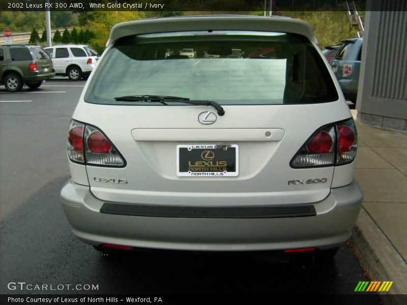 White Gold Crystal / Ivory 2002 Lexus RX 300 AWD