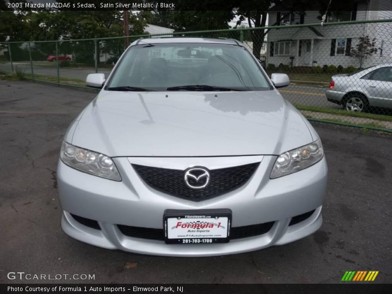 Satin Silver Metallic / Black 2003 Mazda MAZDA6 s Sedan