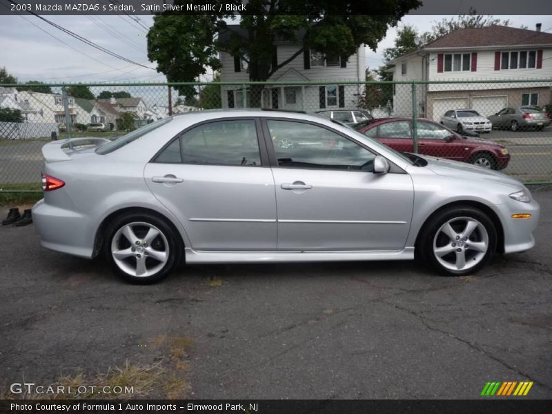 Satin Silver Metallic / Black 2003 Mazda MAZDA6 s Sedan