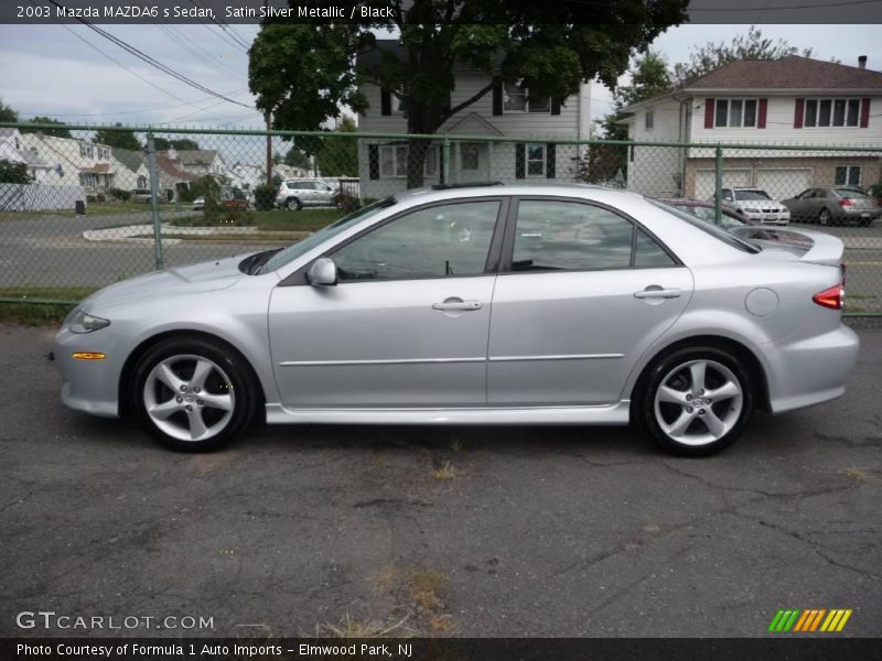 Satin Silver Metallic / Black 2003 Mazda MAZDA6 s Sedan