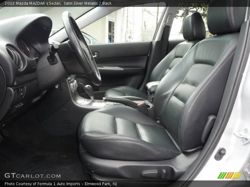 Satin Silver Metallic / Black 2003 Mazda MAZDA6 s Sedan