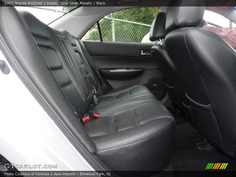 Satin Silver Metallic / Black 2003 Mazda MAZDA6 s Sedan
