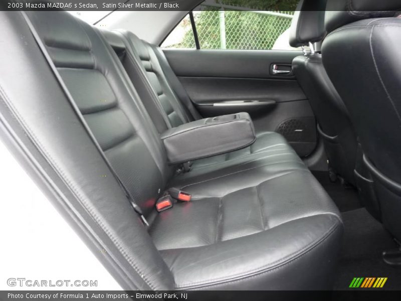 Satin Silver Metallic / Black 2003 Mazda MAZDA6 s Sedan