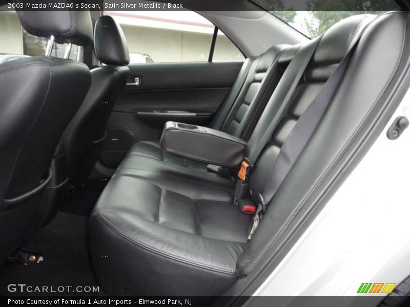 Satin Silver Metallic / Black 2003 Mazda MAZDA6 s Sedan