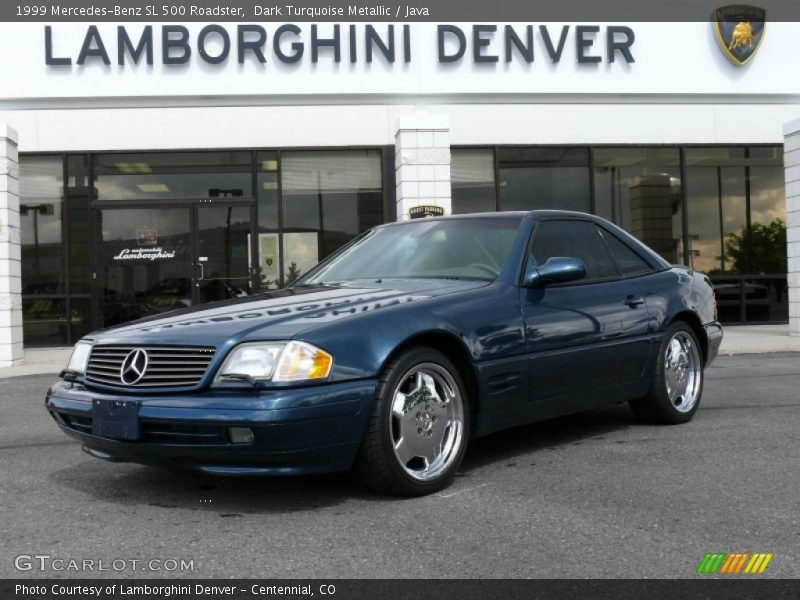 Dark Turquoise Metallic / Java 1999 Mercedes-Benz SL 500 Roadster