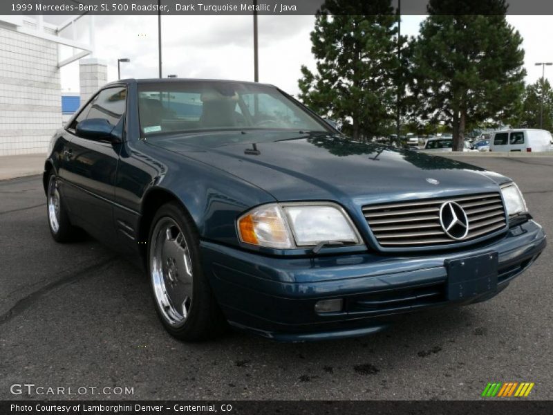 Dark Turquoise Metallic / Java 1999 Mercedes-Benz SL 500 Roadster