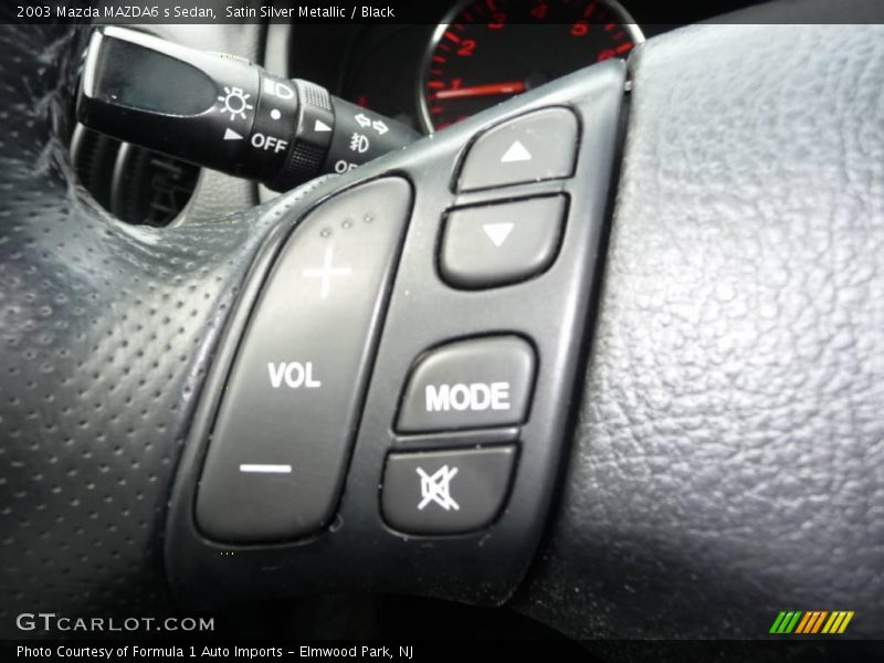 Satin Silver Metallic / Black 2003 Mazda MAZDA6 s Sedan