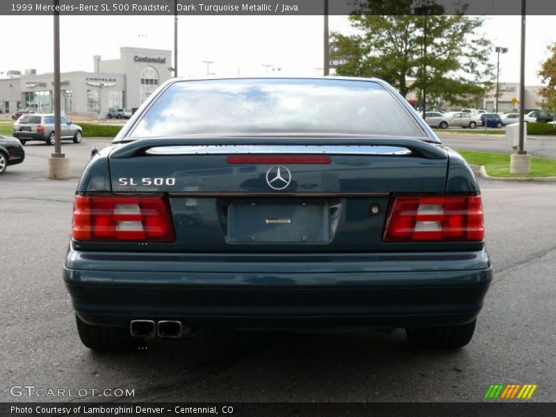 Dark Turquoise Metallic / Java 1999 Mercedes-Benz SL 500 Roadster