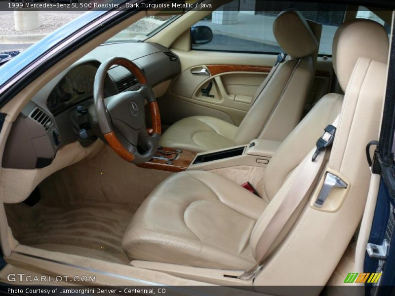 Dark Turquoise Metallic / Java 1999 Mercedes-Benz SL 500 Roadster